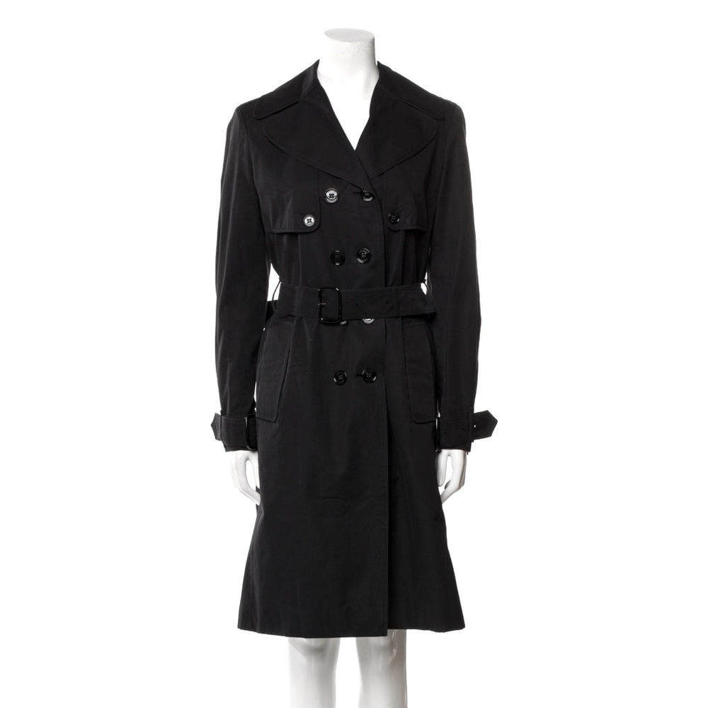 BURBERRY LONDON Trench Coat Black Size 8US